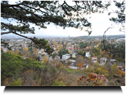 Blick von der Mitzi Langerwand nach Parcholdsdorf