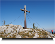 Geschafft Gipfelkreuz Plattenstein 